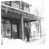 Ed Klingbiel long time proprietor of the Grooms Corners Store (c. 1965)